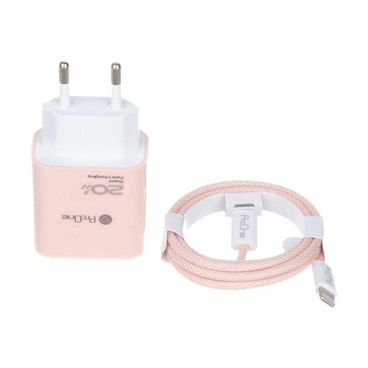 شارژر دیواری پرووان مدل PWC540 PD 20W به همراه کابل لایتنینگ ProOne PWC54 Quick Charge 20W Wall Charger With Lightning Cable